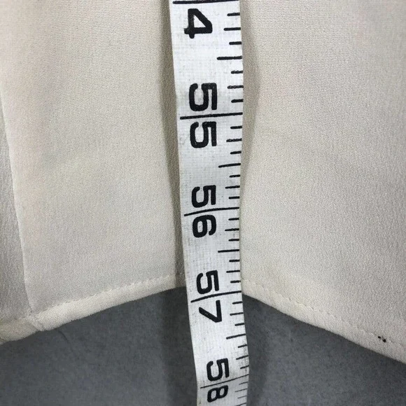 Stone Cold Fox Womens Trench Jacket Maxi Dress Long Double Breasted Silk White 2 - Picture 5 of 9